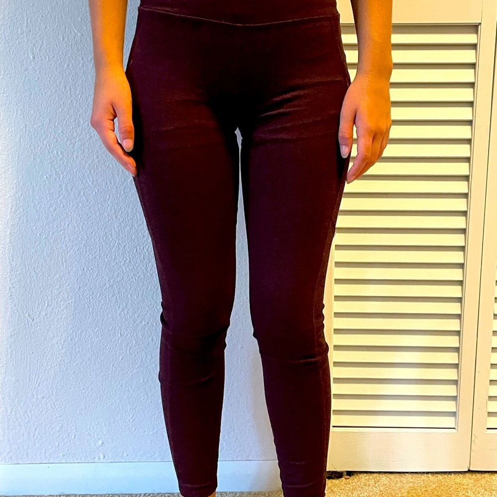 Dark Maroon leggings